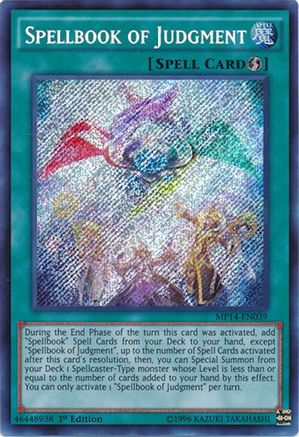 Spellbook of Judgment [MP14-EN039] Secret Rare - Trinity Hobby