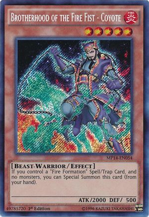 Brotherhood of the Fire Fist - Coyote [MP14-EN054] Secret Rare - Trinity Hobby