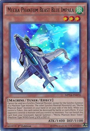 Mecha Phantom Beast Blue Impala [MP14-EN076] Ultra Rare - Trinity Hobby