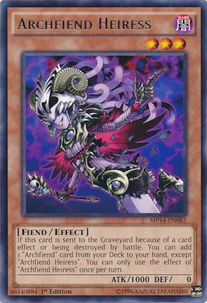 Archfiend Heiress [MP14-EN082] Rare - Trinity Hobby