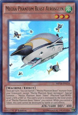 Mecha Phantom Beast Aerosguin [MP14-EN114] Ultra Rare - Trinity Hobby