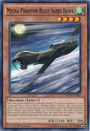 Mecha Phantom Beast Sabre Hawk [MP14-EN149] Common - Trinity Hobby