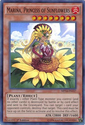 Marina, Princess of Sunflowers [MP14-EN157] Super Rare - Trinity Hobby