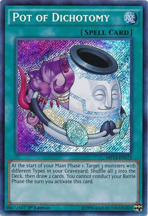 Pot of Dichotomy [MP14-EN172] Secret Rare - Trinity Hobby