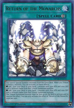 Return of the Monarchs [MP14-EN173] Ultra Rare - Trinity Hobby