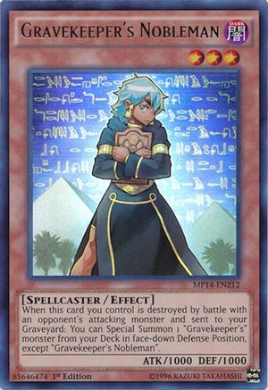 Gravekeeper's Nobleman [MP14-EN212] Ultra Rare - Trinity Hobby