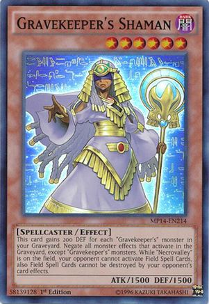Gravekeeper's Shaman [MP14-EN214] Super Rare - Trinity Hobby