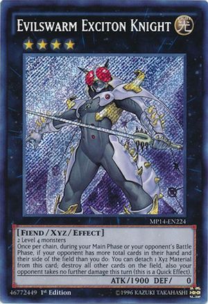 Evilswarm Exciton Knight [MP14-EN224] Secret Rare - Trinity Hobby