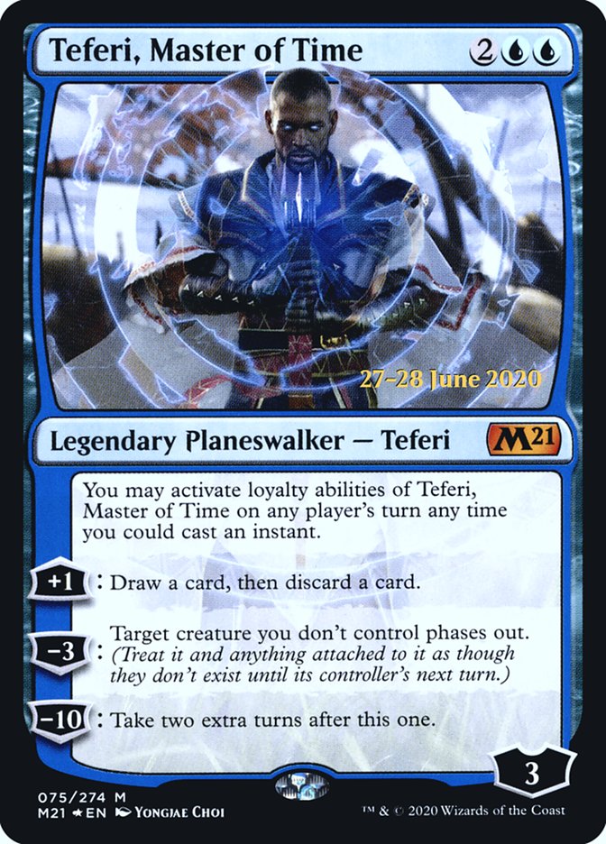 Teferi, Master of Time (75) [Core Set 2021 Prerelease Promos] - Trinity Hobby