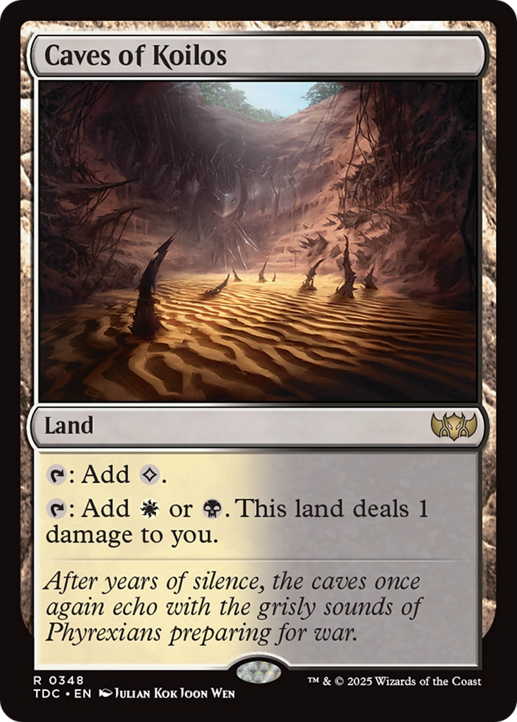 Caves of Koilos (TDC-348) - [Commander: Tarkir: Dragonstorm] - Trinity Hobby
