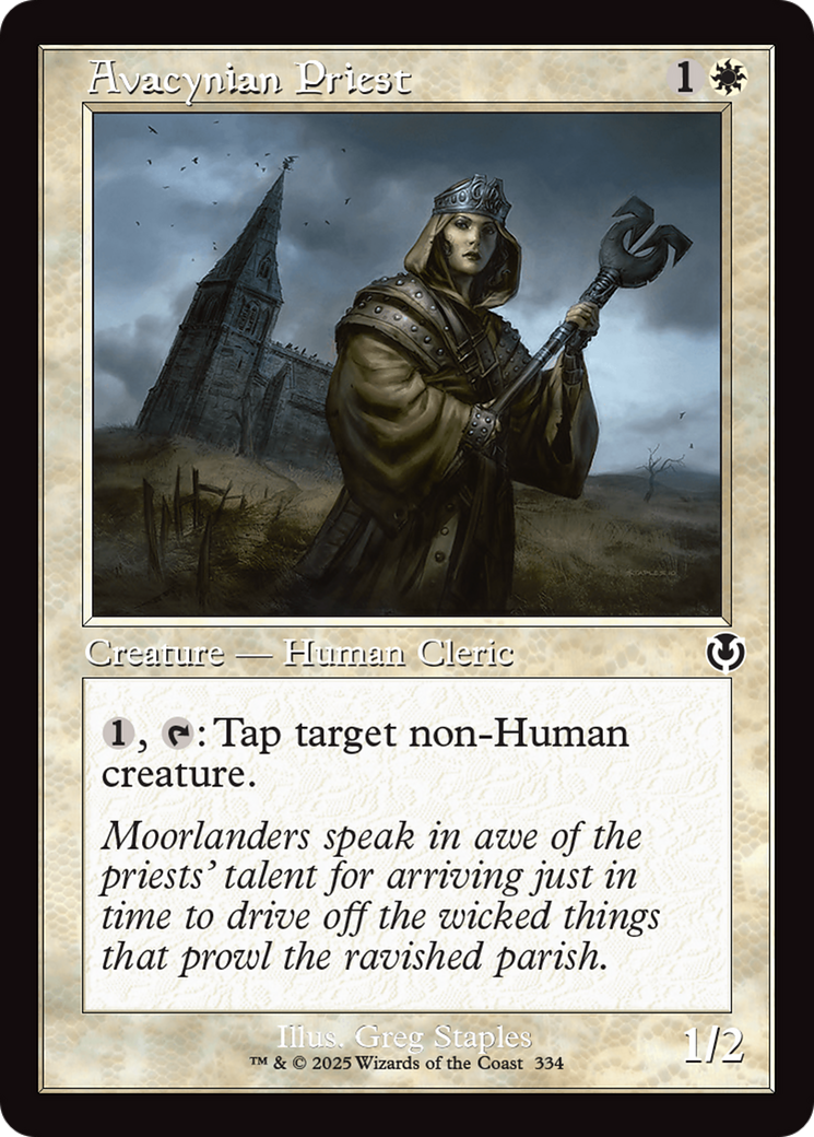 Avacynian Priest (Retro Frame) [Innistrad Remastered] - Trinity Hobby