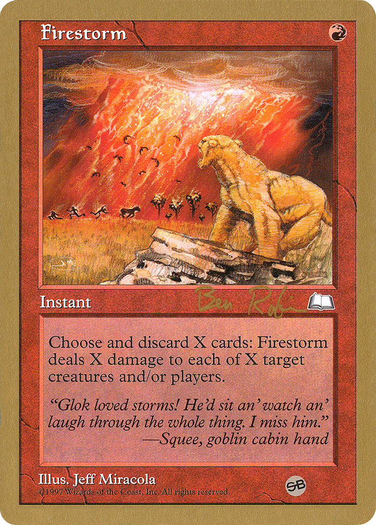 Firestorm (Ben Rubin) (SB) [Decks de championnat du monde 1998] 