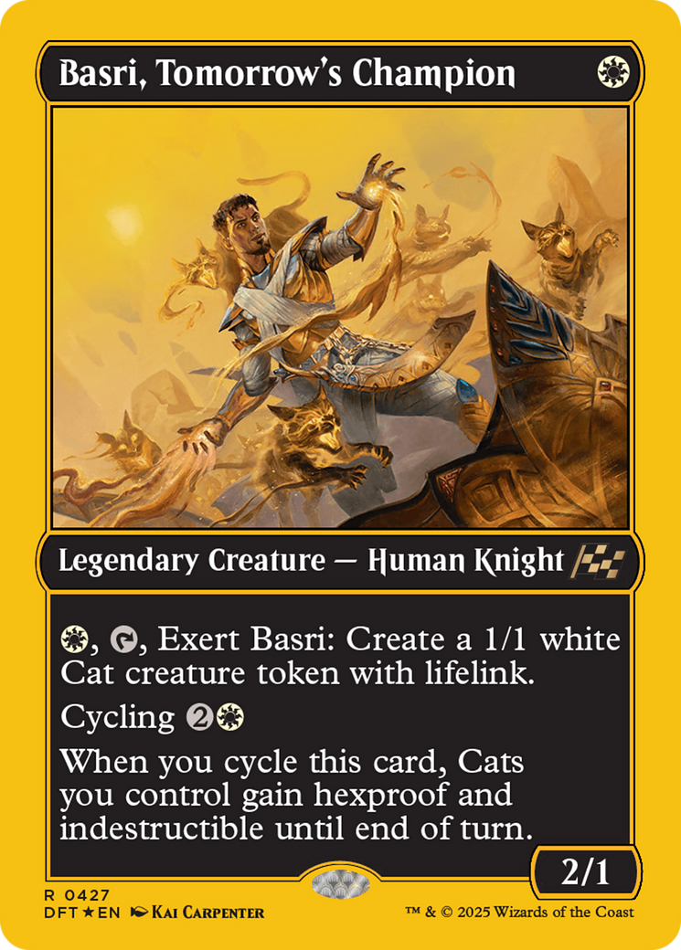 Basri, Tomorrow's Champion (First-Place Foil) [Aetherdrift] - Trinity Hobby