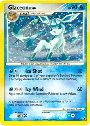 Glaceon (20/100) (Theme Deck Exclusive) [Diamond & Pearl: Majestic Dawn] - Trinity Hobby