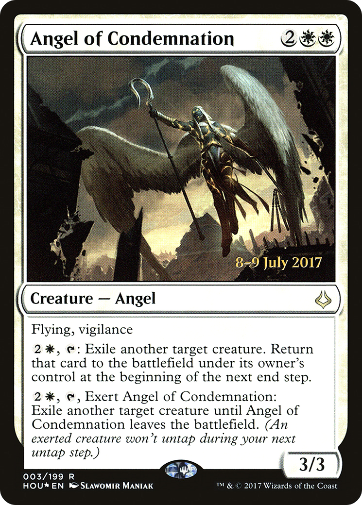 Angel of Condemnation [Hour of Devastation Prerelease Promos] - Trinity Hobby