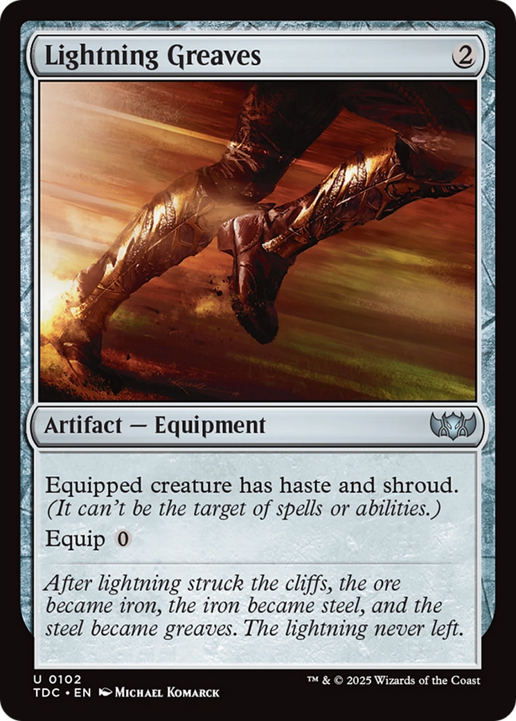Lightning Greaves [Tarkir: Dragonstorm Commander] - Trinity Hobby