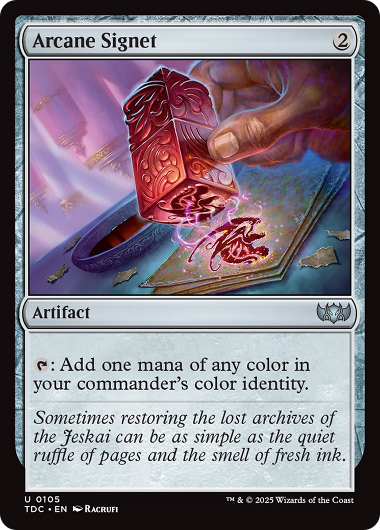Arcane Signet (TDC-105) - [Commander: Tarkir: Dragonstorm] - Trinity Hobby