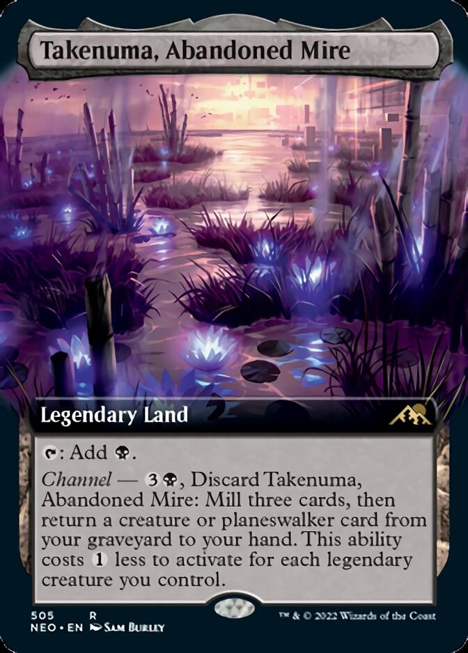 Takenuma, Abandoned Mire (Extended Art) [Kamigawa: Neon Dynasty] - Trinity Hobby
