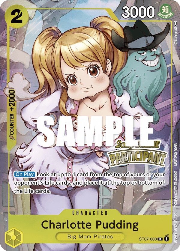 Charlotte Pudding (Online Regional 2023) [Participant] (ST07-008) - [One Piece Promotion Cards] Foil - Trinity Hobby
