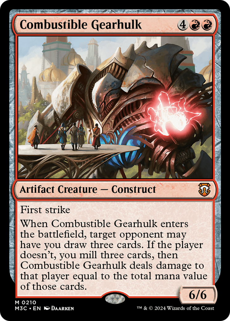 Combustible Gearhulk  [Foil]  (M3C-210) - [Modern Horizons 3 Commander] - Trinity Hobby