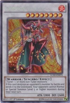 Crimson Blader [LC5D-EN074] Secret Rare - Trinity Hobby