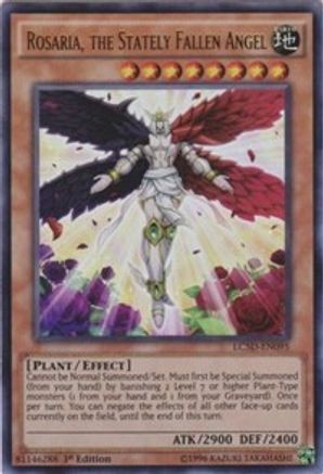 Rosaria, the Stately Fallen Angel [LC5D-EN095] Ultra Rare - Trinity Hobby