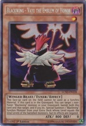 Blackwing - Vayu the Emblem of Honor [LC5D-EN118] Secret Rare - Trinity Hobby