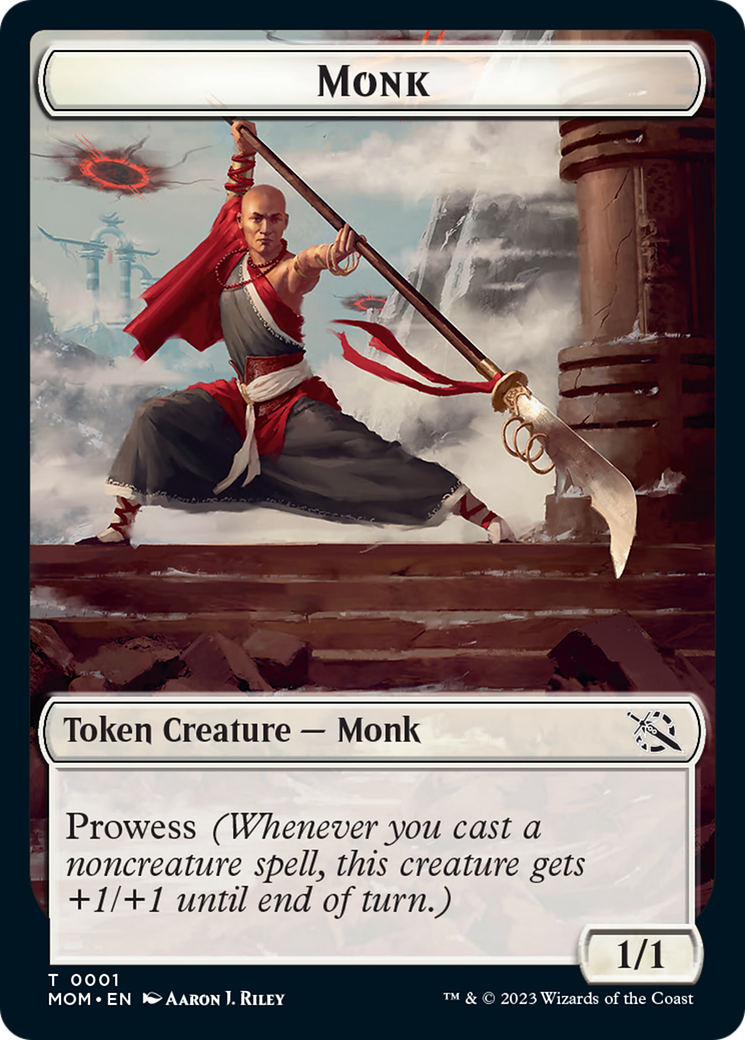 Monk // Phyrexian Hydra (11) Double-Sided Token [March of the Machine Tokens] - Trinity Hobby