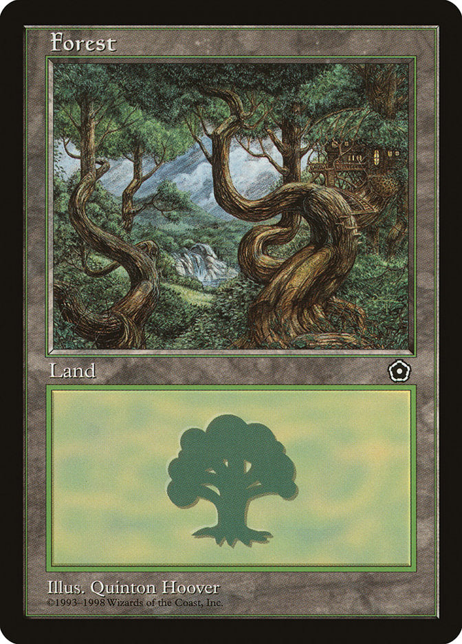 Forest (Treehouse on Right / Green Signature) [Portal Second Age] - Trinity Hobby