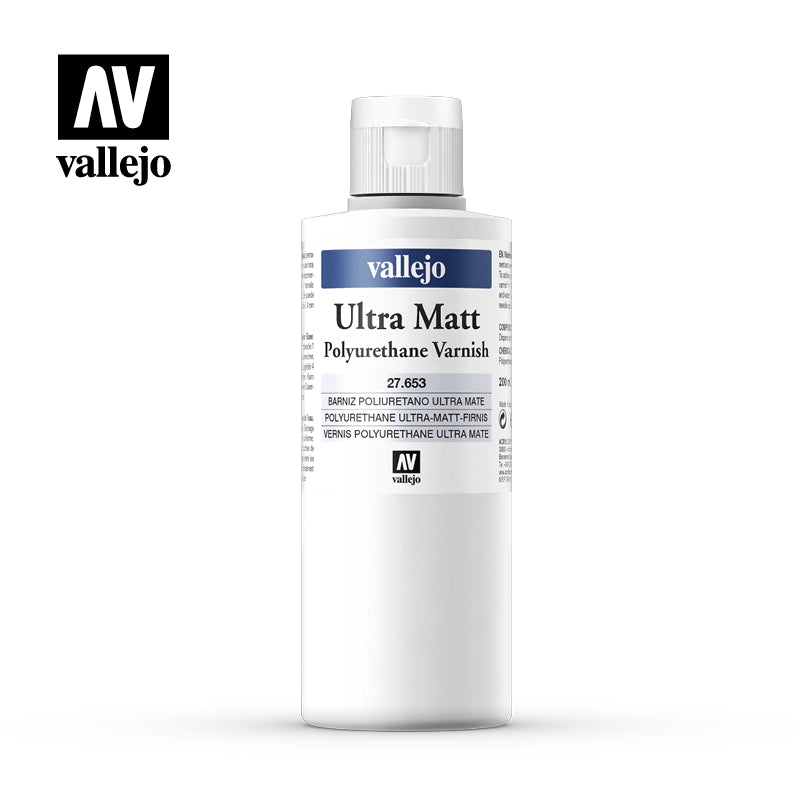 VALLEJO: ULTRA MATTE POLYURETHANE VARNISH 200ml - Trinity Hobby