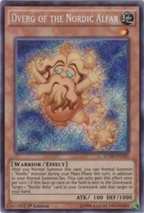 Dverg of the Nordic Alfar [LC5D-EN183] Secret Rare - Trinity Hobby