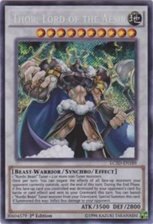 Thor, Lord of the Aesir [LC5D-EN189] Secret Rare - Trinity Hobby