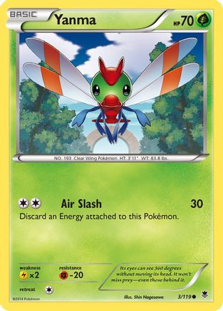 Yanma (3/119) [XY: Phantom Forces] - Trinity Hobby