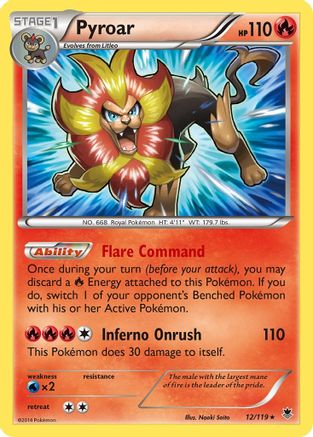 Pyroar (12/119) [XY: Phantom Forces] - Trinity Hobby