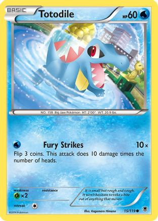 Totodile (15/119) [XY: Phantom Forces] - Trinity Hobby