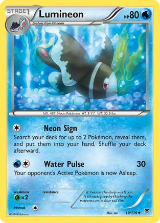 Lumineon (19/119) [XY: Phantom Forces] - Trinity Hobby