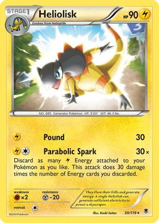 Heliolisk (30/119) [XY: Phantom Forces] - Trinity Hobby