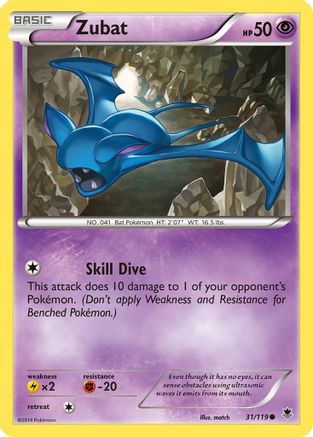 Zubat (31/119) [XY: Phantom Forces] - Trinity Hobby