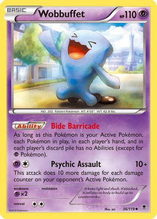 Wobbuffet (36/119) [XY: Phantom Forces] - Trinity Hobby