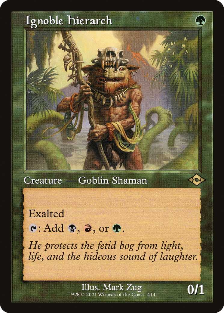 Ignoble Hierarch [Etched Foil]  (MH2-414) - [Modern Horizons 2] - Trinity Hobby