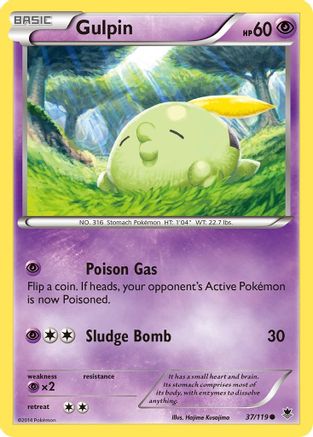 Gulpin (37/119) [XY: Phantom Forces] - Trinity Hobby