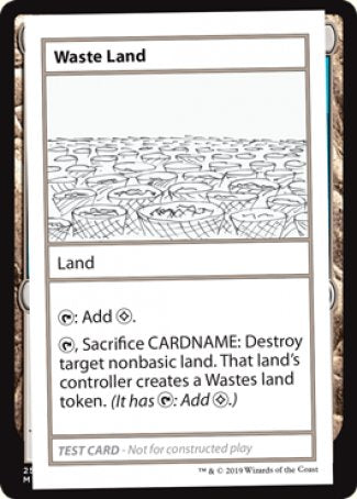 Waste Land (2021 Edition) [Mystery Booster Playtest Cards] - Trinity Hobby