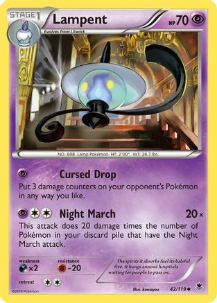 Lampent (42/119) [XY: Phantom Forces] - Trinity Hobby