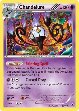 Chandelure (43/119) [XY: Phantom Forces] - Trinity Hobby