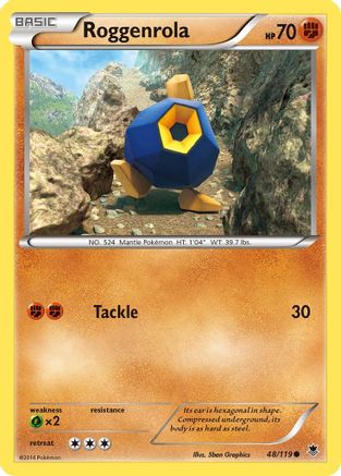Roggenrola (48/119) [XY: Phantom Forces] - Trinity Hobby
