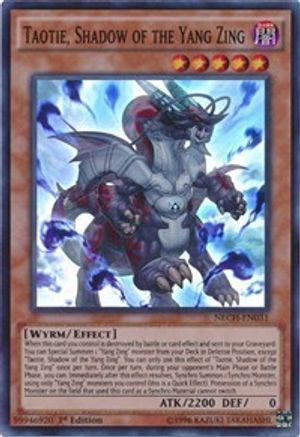 Taotie, Shadow of the Yang Zing [NECH-EN031] Super Rare - Trinity Hobby