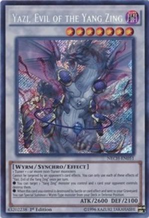 Yazi, Evil of the Yang Zing [NECH-EN051] Secret Rare - Trinity Hobby