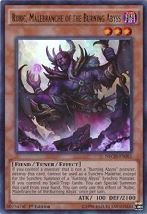 Rubic, Malebranche of the Burning Abyss [NECH-EN082] Ultra Rare - Trinity Hobby