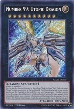 Number 99: Utopic Dragon [NECH-EN099] Secret Rare - Trinity Hobby