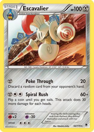 Escavalier (64/119) [XY: Phantom Forces] - Trinity Hobby